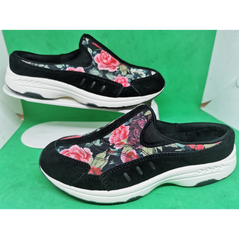 Easy Spirit Women's Rose Flower Slip On Settime TravelTime Mule Clogs Size 6 M